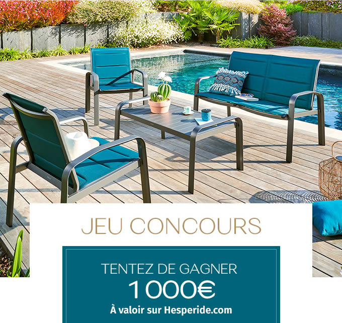 JEU CONCOURS - TENTEZ DE GAGNER 1000€ - À valoir sur Hesperide.com