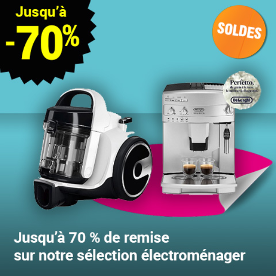 Jusqu'à 70% de remise sur notre sélection électroménager