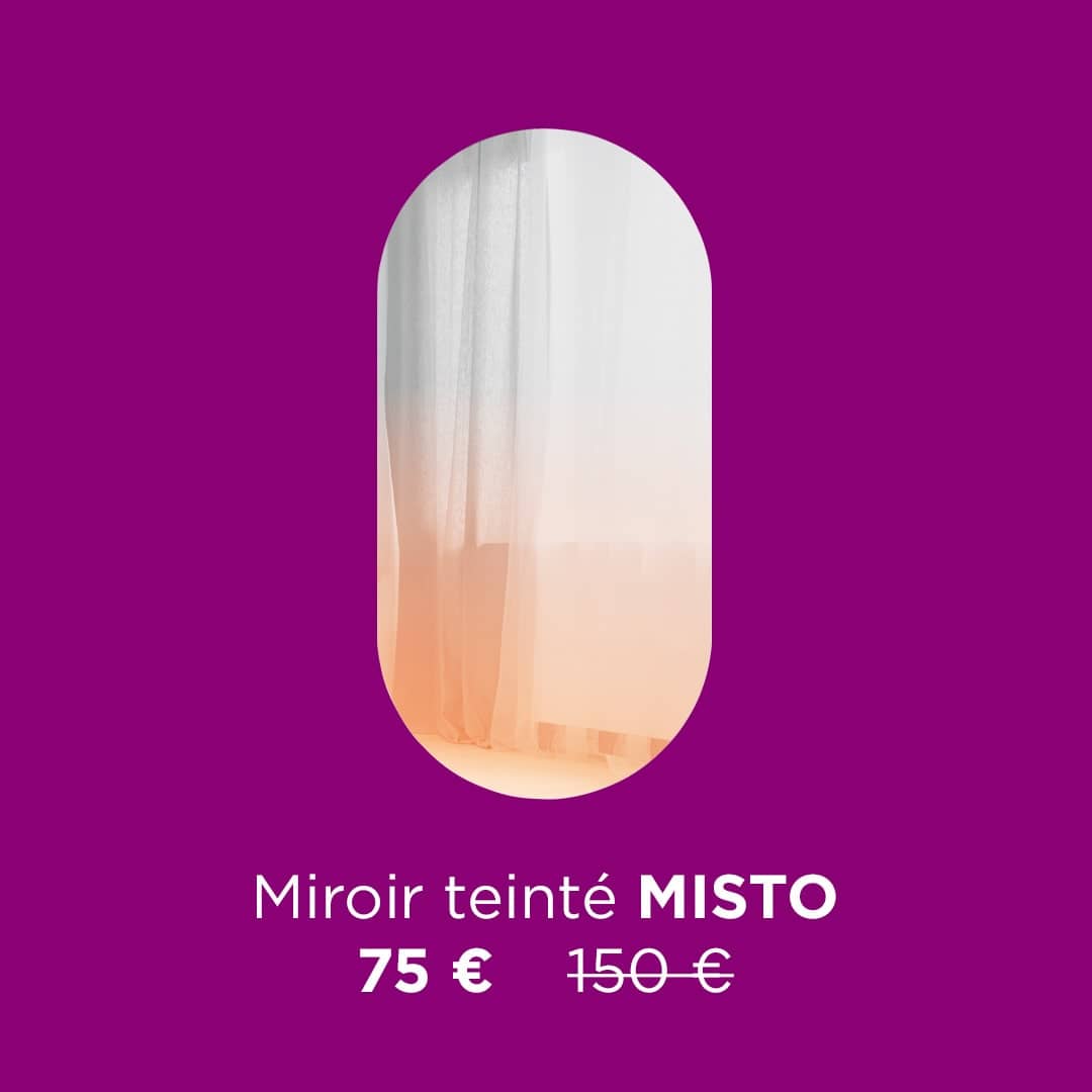 Miroir teinté ovale MISTO