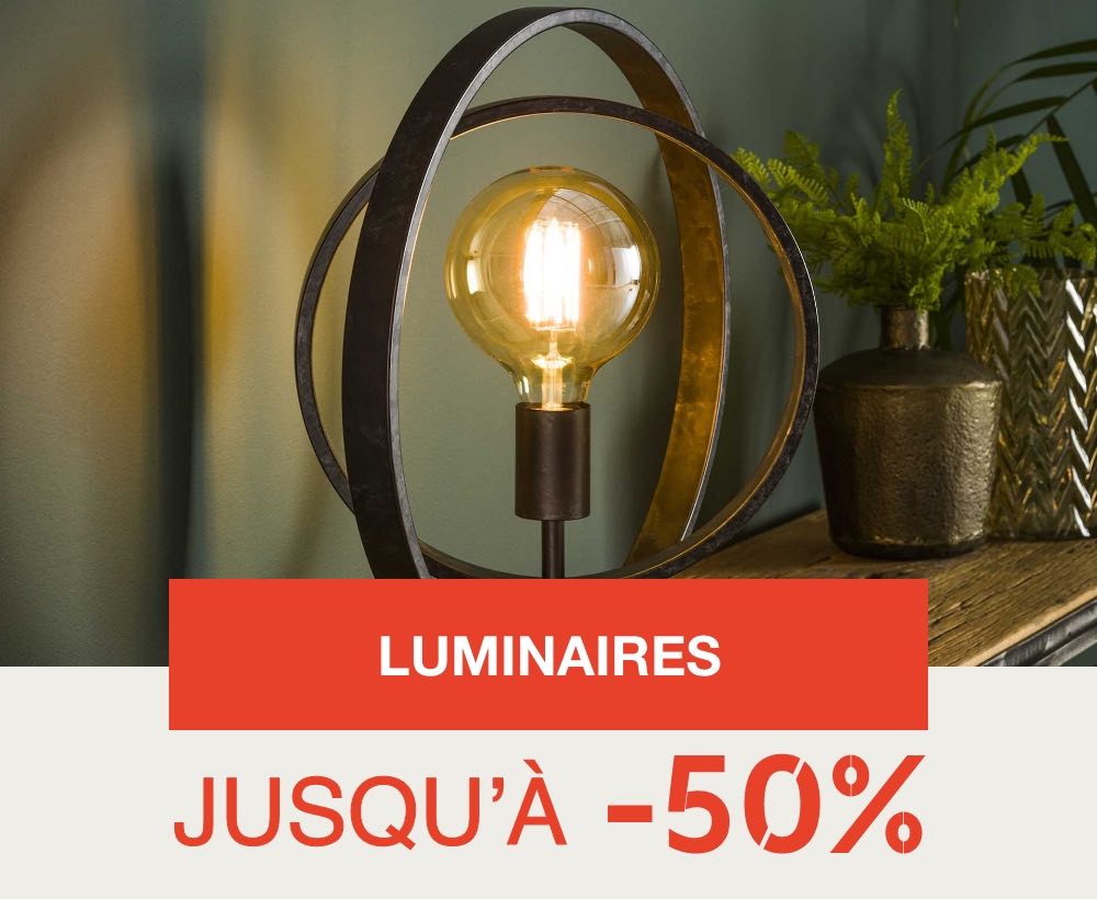 Luminaires banner -50%