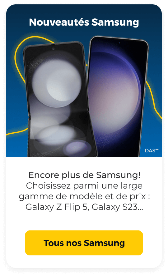 Nouveautés Samsung