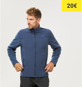 Veste polaire de randonnée-homme